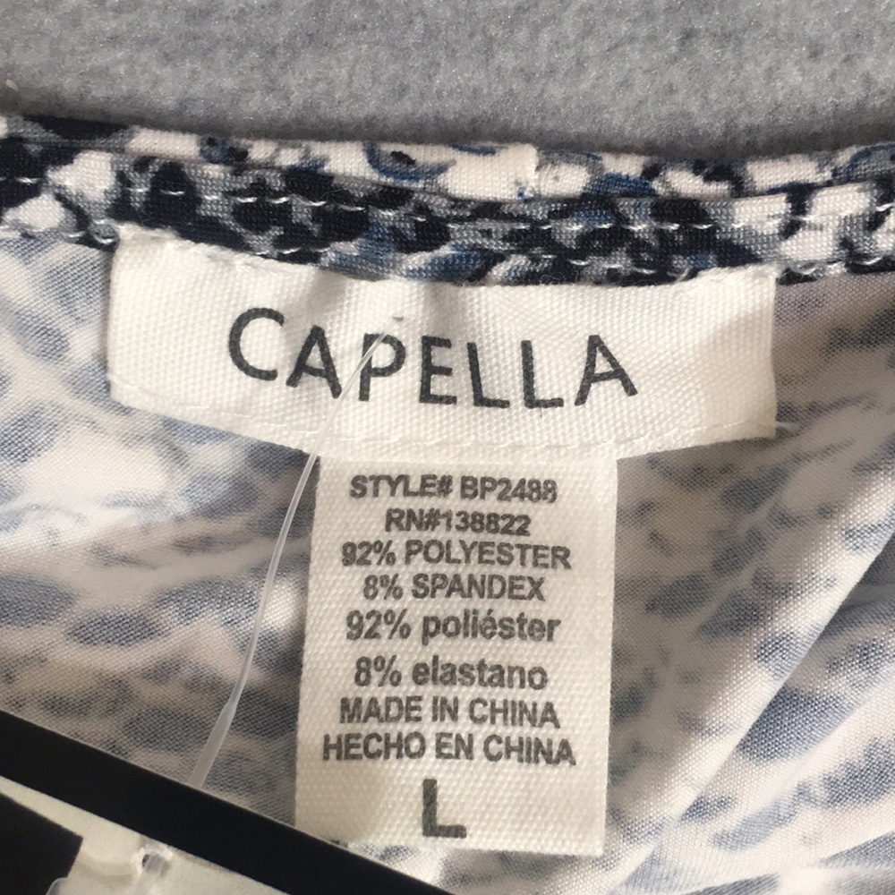 CAPELLA NWT Super Soft and Stretchy V Neck Romper Snakeskin Design and Tie Belt - Picture 13 of 16